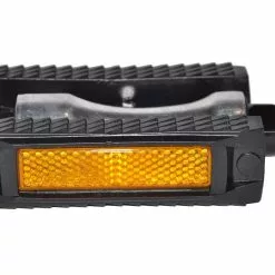 BikePartner – Pedaler 9/16 – Alu/gummi – Sort Med Refleks