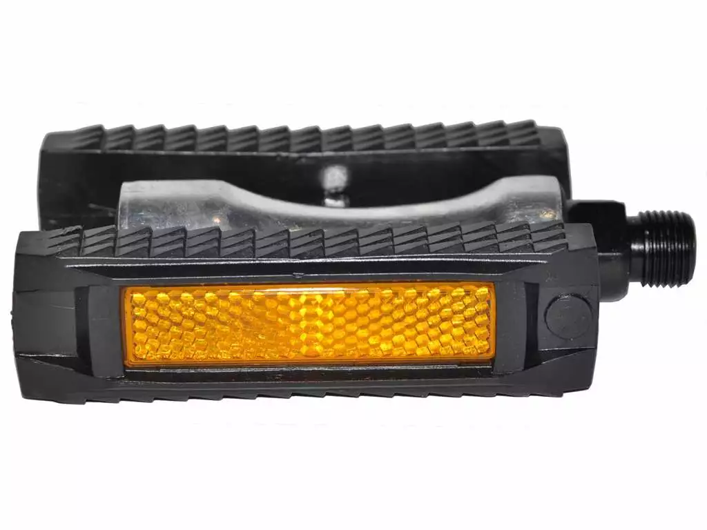 BikePartner – Pedaler 9/16 – Alu/gummi – Sort Med Refleks 1 BikePartner – Pedaler 9/16 – Alu/gummi – Sort Med Refleks